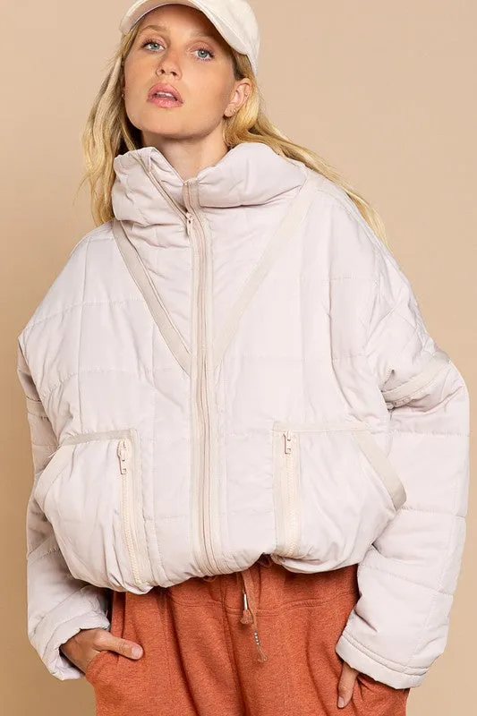 TEEK - Quilted With Zipper Closure Jacket