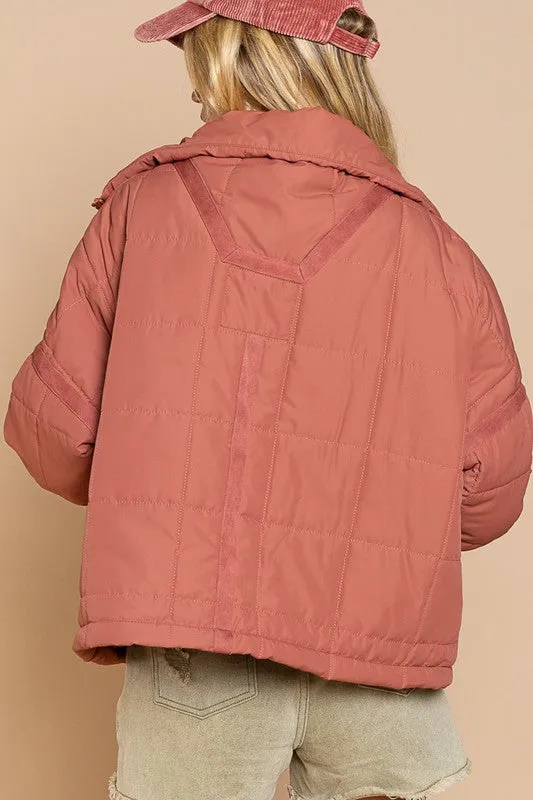 TEEK - Quilted With Zipper Closure Jacket