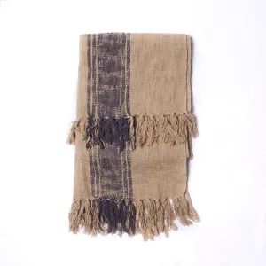 Throw Blanket - Stripes & Fringe