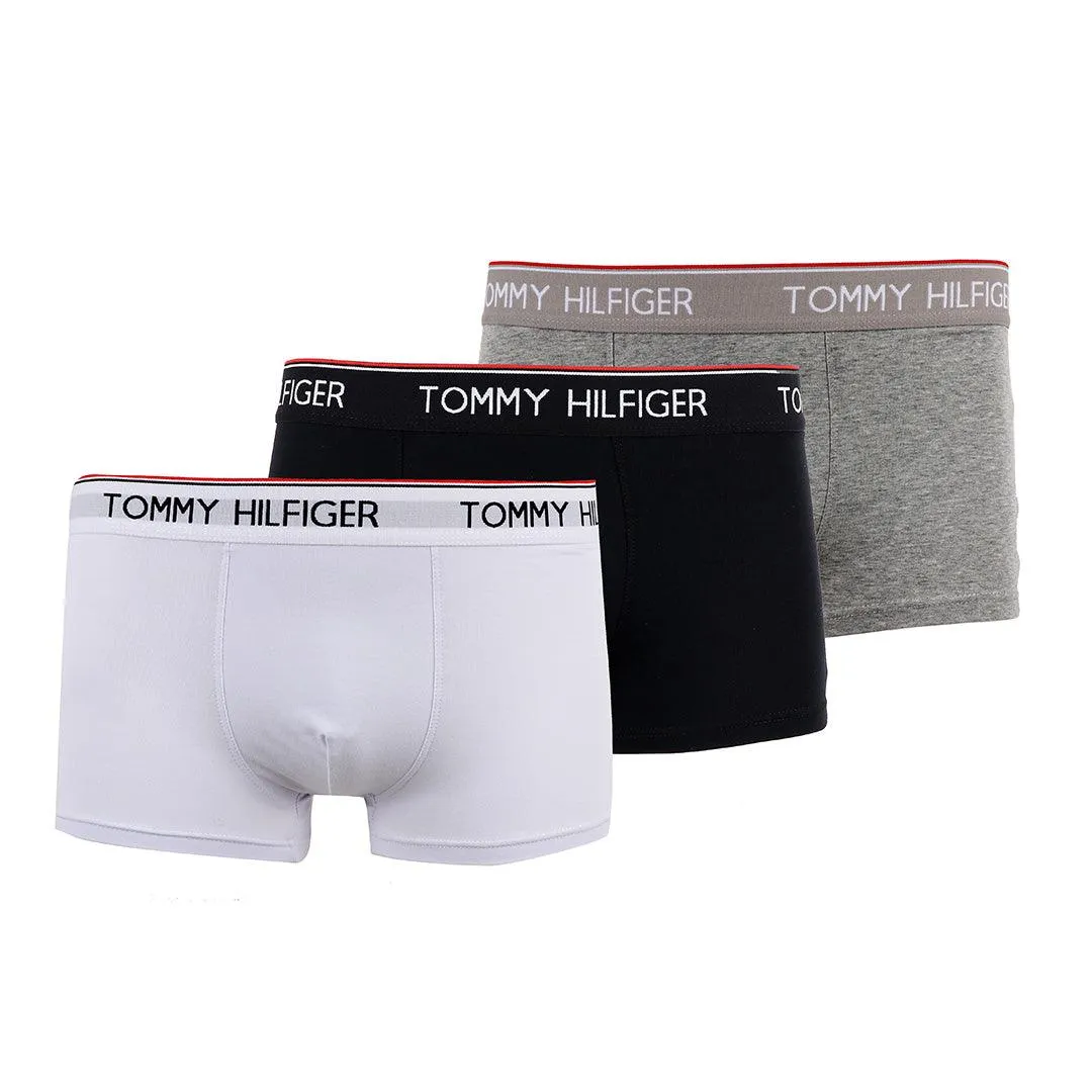 Tommy Hilfiger Design Logo 3 IN 1 Pack Black or Blue White and Grey Boxers