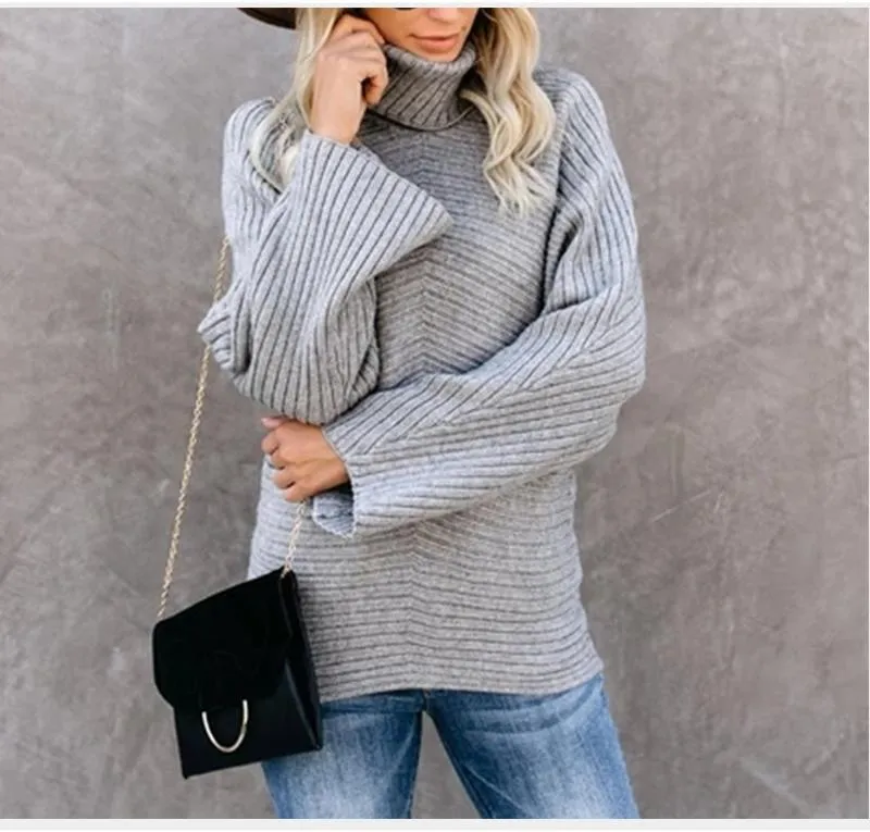 Turtleneck Oversized Long Sleeve Sweater