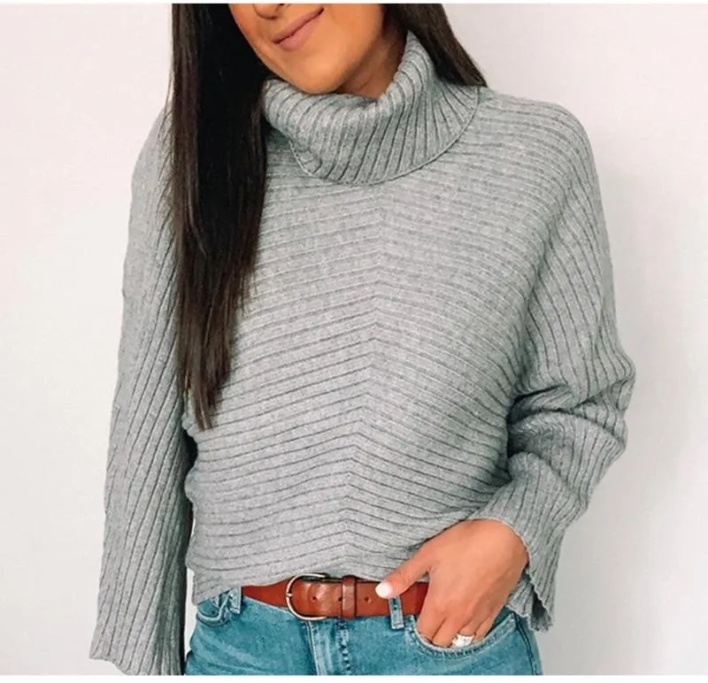 Turtleneck Oversized Long Sleeve Sweater