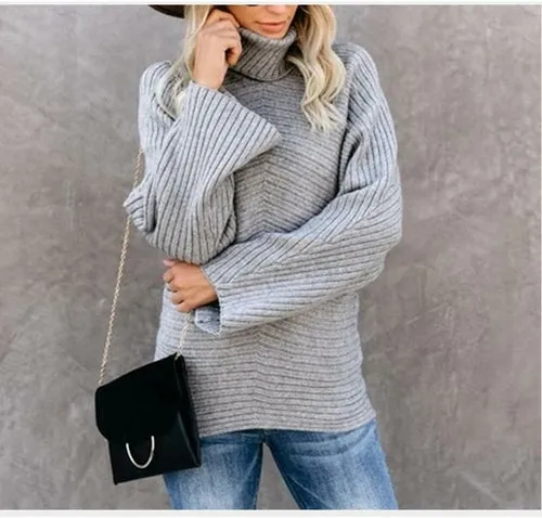 Turtleneck Oversized Long Sleeve Sweater