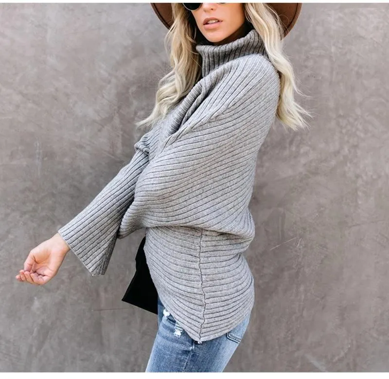 Turtleneck Oversized Long Sleeve Sweater