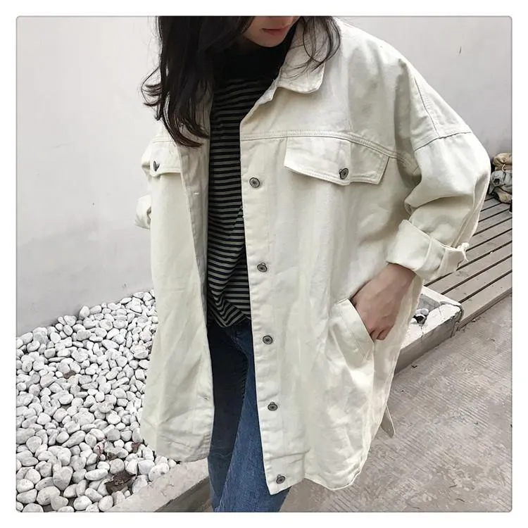 Vintage Loose Long Sleeve Casual Trench Coat