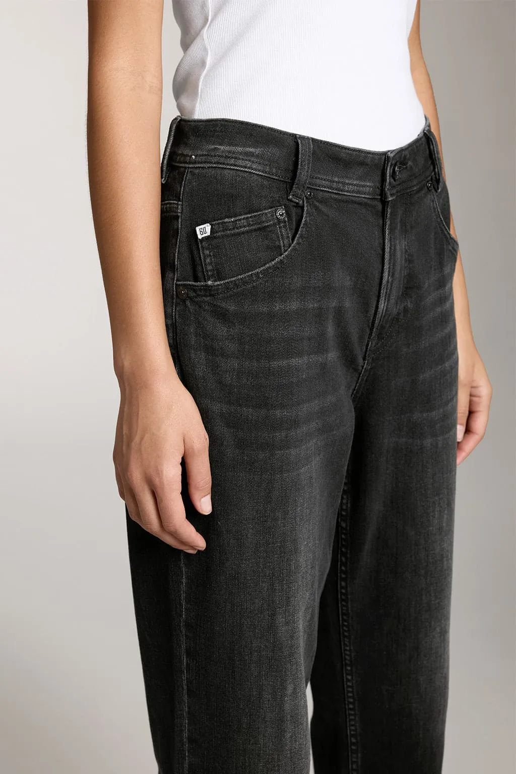 Vintage Low Rise Jeans In Black