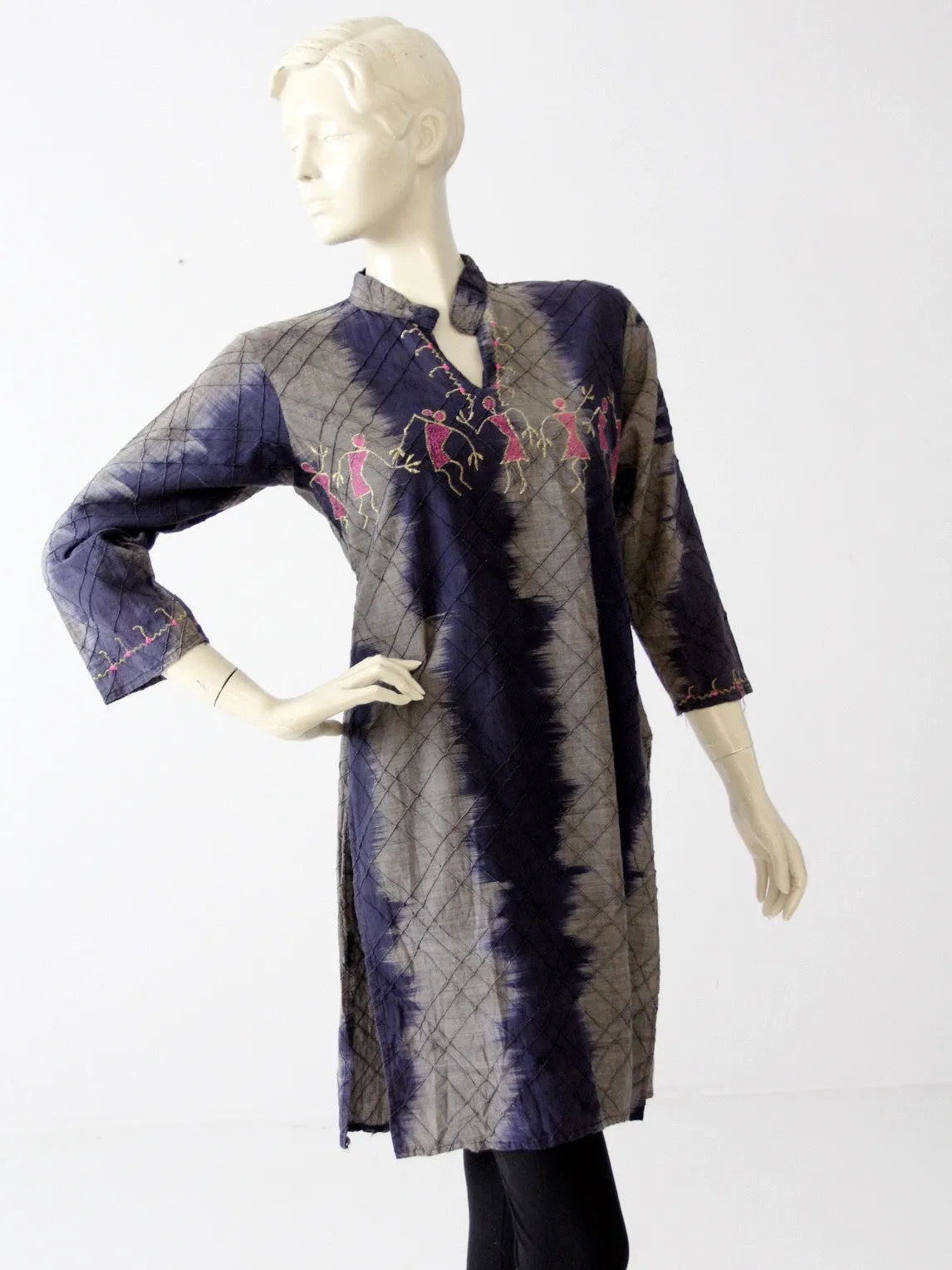 vintage tie-dye hippie kurta