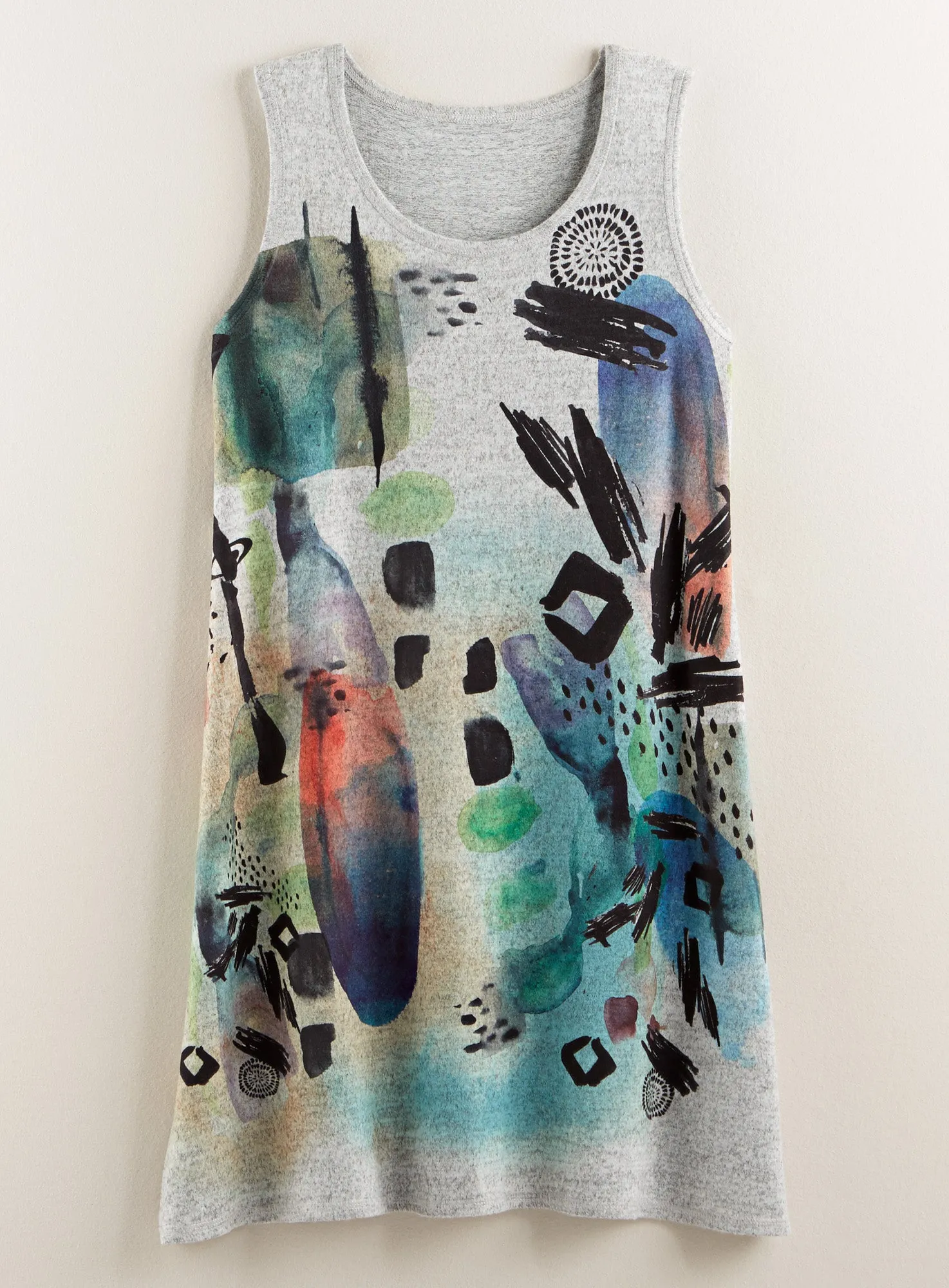 Watercolor Wash Tank Dress