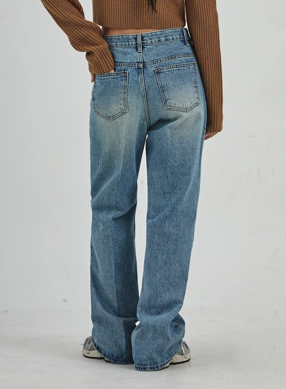 Wide Bootcut Jeans CD02