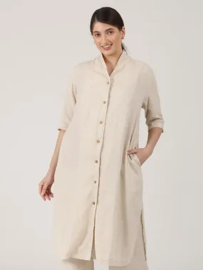 Women Solid Long Shirt Tunic