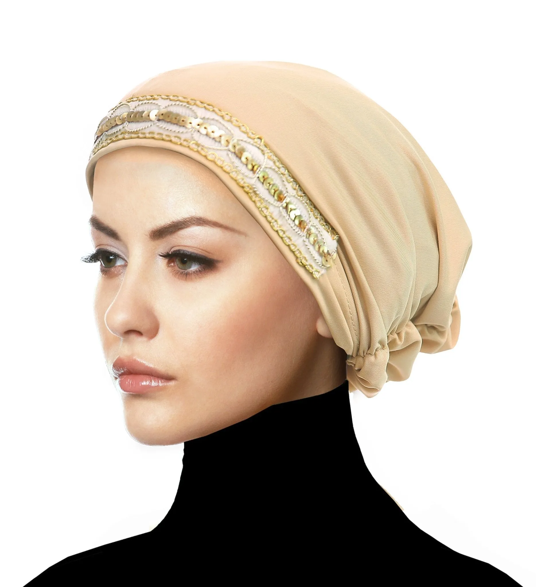 Women's Large Luxor Khatib Lycra Snood Hijab Cap